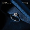 Nhẫn Bạc nữ gắn kim cương Moissanite Xi Bạch Kim kiểm định GRA Seafoam NLJE7 giảm giá 19% 6