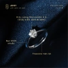 Nhẫn Bạc nữ gắn kim cương Moissanite Xi Bạch Kim kiểm định GRA Seafoam NLJE7 giảm giá 19% 7