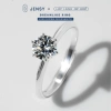 Nhẫn bạc nữ GRA NLJT6 gắn kim cương Moissanite xi bạch kim chỉ 746.000 VND
