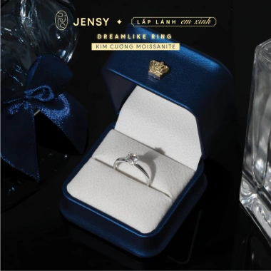 Nhẫn bạc nữ GRA NLJT6 gắn kim cương Moissanite xi bạch kim chỉ 746.000 VND 2
