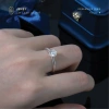 Nhẫn bạc nữ GRA NLJT6 gắn kim cương Moissanite xi bạch kim chỉ 746.000 VND 4
