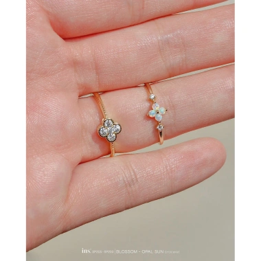 Nhẫn bạc nữ INS mặt hoa cao cấp BLOSSOM OPAL SUN - Giá ưu đãi 720.000 VNĐ