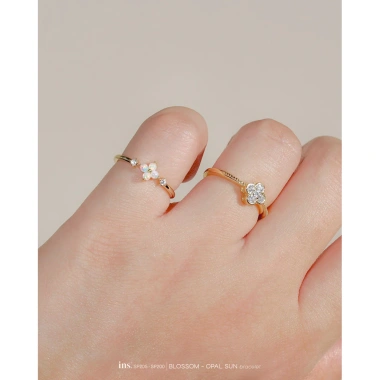 Nhẫn bạc nữ INS mặt hoa cao cấp BLOSSOM OPAL SUN - Giá ưu đãi 720.000 VNĐ 5 Nhẫn bạc nữ INS mặt hoa cao cấp BLOSSOM OPAL SUN - Giá ưu đãi 720.000 VNĐ 5