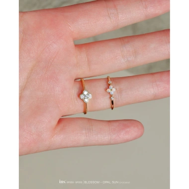 Nhẫn bạc nữ INS mặt hoa cao cấp BLOSSOM OPAL SUN - Giá ưu đãi 720.000 VNĐ