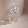 Nhẫn bạc nữ LAVESTA KC08 đá Moissanite 8 ly GRA - mặt hoa 8 cánh may mắn, phát tài, 2.385.000₫ 3