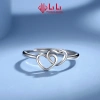 Nhẫn bạc nữ LiLi S925 cao cấp hình trái tim lồng nhau Cleopatra – Khuyến mãi 1,180,000₫ 4