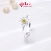 Nhẫn bạc nữ LiLi S925 cao cấp hoa cúc họa mi Jade, giảm còn 1.304.000 VND 6