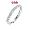 Nhẫn bạc nữ LiLi S925 đính kim cương Moissanite cao cấp - Đơn giản sang trọng, giá chỉ 3.166.000đ