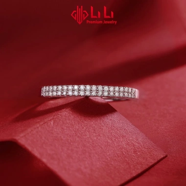 Nhẫn bạc nữ LiLi S925 đính kim cương Moissanite cao cấp - Đơn giản sang trọng, giá chỉ 3.166.000đ 4