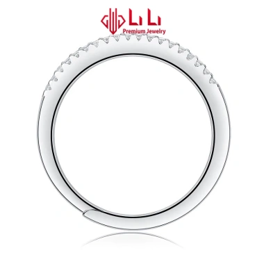 Nhẫn bạc nữ LiLi S925 đính kim cương Moissanite cao cấp - Đơn giản sang trọng, giá chỉ 3.166.000đ 6