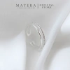 Nhẫn bạc nữ MATERA S925 2 tầng hình học đính đá cá tính sang trọng - 700.000đ 3