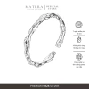 Nhẫn bạc nữ MATERA S925 - viền nhăn trơn tinh tế, basic, giá chỉ 436.000đ