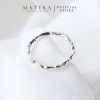 Nhẫn bạc nữ MATERA S925 - viền nhăn trơn tinh tế, basic, giá chỉ 436.000đ 5