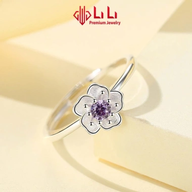 Nhẫn bạc nữ S925 đính đá CZ hoa anh đào Skylar LILI - Giá ưu đãi 1.5tr 4 Nhẫn bạc nữ S925 đính đá CZ hoa anh đào Skylar LILI - Giá ưu đãi 1.5tr 4