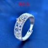 Nhẫn bạc nữ S925 Eleanor - Kim cương Moissanite cao cấp, chỉ 2.242.000₫