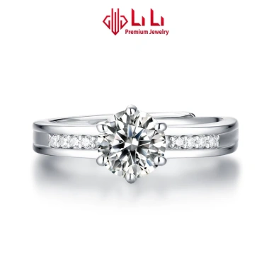 Nhẫn bạc nữ S925 Griselda Đính kim cương Moissanite cao cấp Giá ưu đãi 2.1 triệu 4 Nhẫn bạc nữ S925 Griselda Đính kim cương Moissanite cao cấp Giá ưu đãi 2.1 triệu 4
