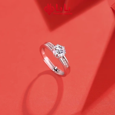 Nhẫn bạc nữ S925 Griselda Đính kim cương Moissanite cao cấp Giá ưu đãi 2.1 triệu