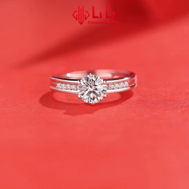 Nhẫn bạc nữ S925 Griselda Đính kim cương Moissanite cao cấp Giá ưu đãi 2.1 triệu