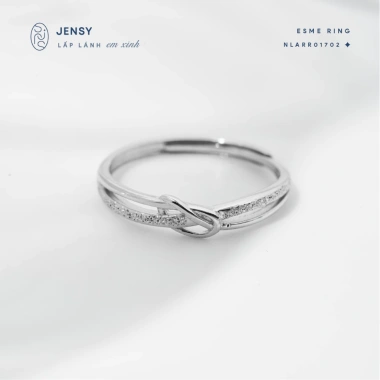 Nhẫn Bạc Nữ S925 JENSY Nút Thắt Đính Đá Esme - Sang Trọng, Giá 456.000 VND 4 Nhẫn Bạc Nữ S925 JENSY Nút Thắt Đính Đá Esme - Sang Trọng, Giá 456.000 VND 4