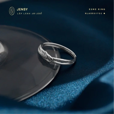 Nhẫn Bạc Nữ S925 JENSY Nút Thắt Đính Đá Esme - Sang Trọng, Giá 456.000 VND