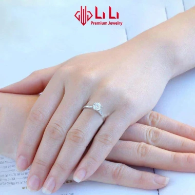 Nhẫn bạc nữ S925 LiLi Adeline: Đính đá CZ công chúa, giá ưu đãi 1.533.000 VND