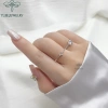 Nhẫn bạc nữ TLEE A124 đính đá sáu chấu viền sang trọng - Giá ưu đãi 442.000₫ 6