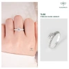 Nhẫn bạc nữ TLEE cánh hoa xòe đính đá cao cấp - Giá chỉ 480.000₫ giảm từ 576.000₫ 3