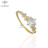 Nhẫn bạc nữ TLEE Elise mạ vàng 14k đính đá sang trọng - Giá chỉ 494.000 VND 3