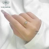 Nhẫn bạc nữ TLEE Elise mạ vàng 14k đính đá sang trọng - Giá chỉ 494.000 VND 4
