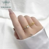 Nhẫn bạc nữ TLEE Elise mạ vàng 14k đính đá sang trọng - Giá chỉ 494.000 VND 5