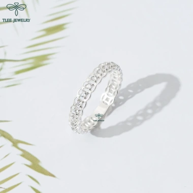 Nhẫn bạc nữ TLEE kim tiền tài lộc nạm đá cao cấp - Giá chỉ 390.000 VND 6