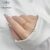 Nhẫn bạc nữ TLEE mạ vàng 14k nạm đá xung quanh A143 - Cao cấp, giảm giá 494k 4