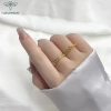 Nhẫn bạc nữ TLEE vương miện ba chóp mạ vàng 14k cao cấp A112 - Giảm giá 442.000đ 6