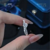 Nhẫn bạc nữ Wintery NLJB3 gắn Moissanite xi bạch kim – Kiểm định GRA, chỉ 734.000₫ 5