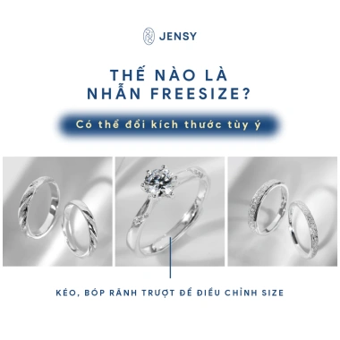 Nhẫn bạc nữ Wintery NLJB3 gắn Moissanite xi bạch kim – Kiểm định GRA, chỉ 734.000₫ 8