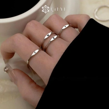 Nhẫn Bạc Qrhyk Thời Trang Hàn Quốc 26 Chữ A-Z Mở Nam Nữ Cặp Đôi Quà Tặng - Giá 17.160₫