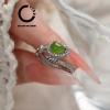 Nhẫn Bạc Rắn Khảm Ngọc Hòa Điền Tự Nhiên Nga YZXQ - Vừa Gặp Đã Yêu, Mã J1HY, Giá 988.000₫