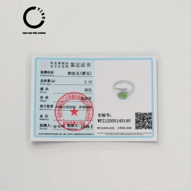 Nhẫn Bạc Rắn Khảm Ngọc Hòa Điền Tự Nhiên Nga YZXQ - Vừa Gặp Đã Yêu, Mã J1HY, Giá 988.000₫
