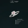 Nhẫn bạc trơn HELINO mặt đá tim hồng Rosie N16 - Xinh xắn, giá 369.000₫ 2