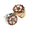 Nhẫn Bạc Vivienne Westwood Khắc Chữ Tiếng Anh Đỏ/Đen - Giá chỉ 119.935₫ 5