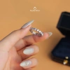 Nhẫn bạc Ý 925 nam nữ – Bling mạ vàng trắng, đá CZ 5A cao cấp – 800.000 VND 3