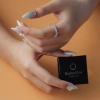 Nhẫn bạc Ý 925 nam nữ – Bling mạ vàng trắng, đá CZ 5A cao cấp – 800.000 VND 5