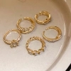Nhẫn bộ hình học kim cương mở sang trọng cao cấp - phụ kiện nữ giảm giá 22% 9