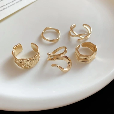 Nhẫn Boho Du Mục Mix Charm Vàng Gold - Giá chỉ 49.500đ, phong cách trẻ trung 2
