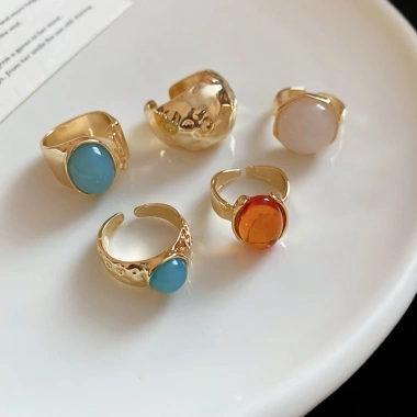 Nhẫn Boho Du Mục Mix Charm Vàng Gold - Giá chỉ 49.500đ, phong cách trẻ trung 4
