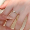 Nhẫn bốn lá clover bạc mạ vàng 18K, dây xích điều chỉnh, giảm 22% chỉ 352.875₫ 3