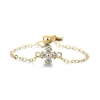 Nhẫn bốn lá clover bạc mạ vàng 18K, dây xích điều chỉnh, giảm 22% chỉ 352.875₫ 6