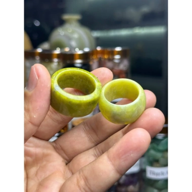 Nhẫn Càn Long Đá Tự Nhiên Sepentine Văn Chấn Yên Bái - Hàng Chuẩn, Giá 195k