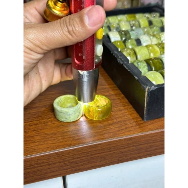 Nhẫn Càn Long Đá Tự Nhiên Sepentine Văn Chấn Yên Bái - Hàng Chuẩn, Giá 195k