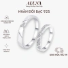 Nhẫn cặp bạc 925 Freesize đôi nam nữ - Quà tặng 8-3 giá ưu đãi 549k
